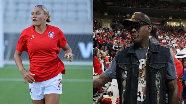 "Dennis Rodman would've die before he gave up!": Soccer star Trinity Rodman complimented her dad's dedication to basketball