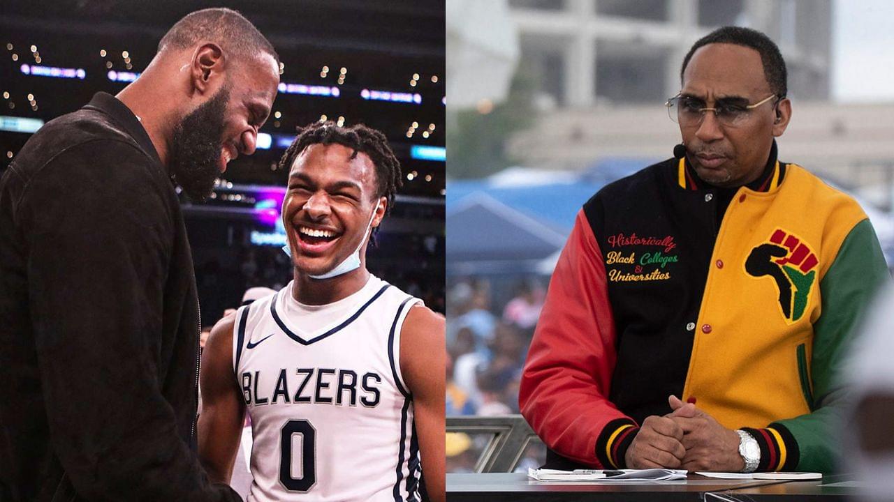 "Never Talked About Bronny James": Stephen A Smith Concerned For LeBron James' son Following ESPN's Mock Draft