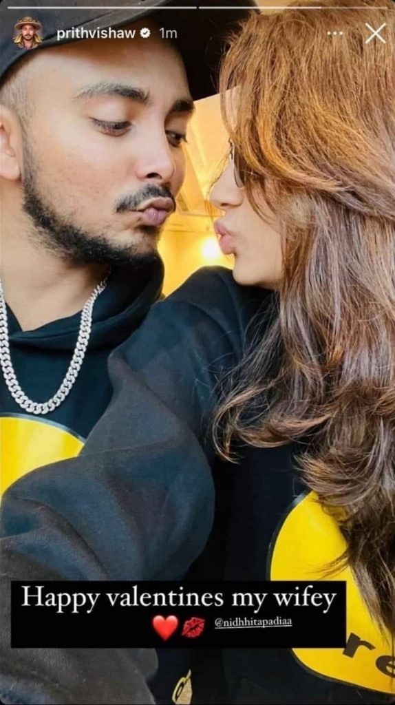 "Someone editing my pics" Prithvi Shaw wife name clarified after viral