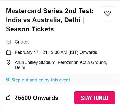 IND vs AUS 2nd Test tickets BookMyShow: Will more 2nd Test IND vs AUS 2023 tickets be sold?