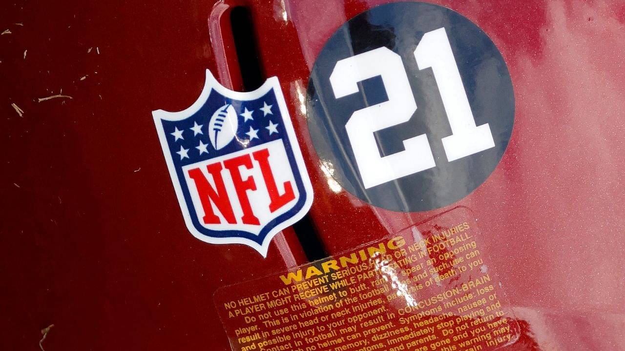 a decal honoring the late Sean Taylor