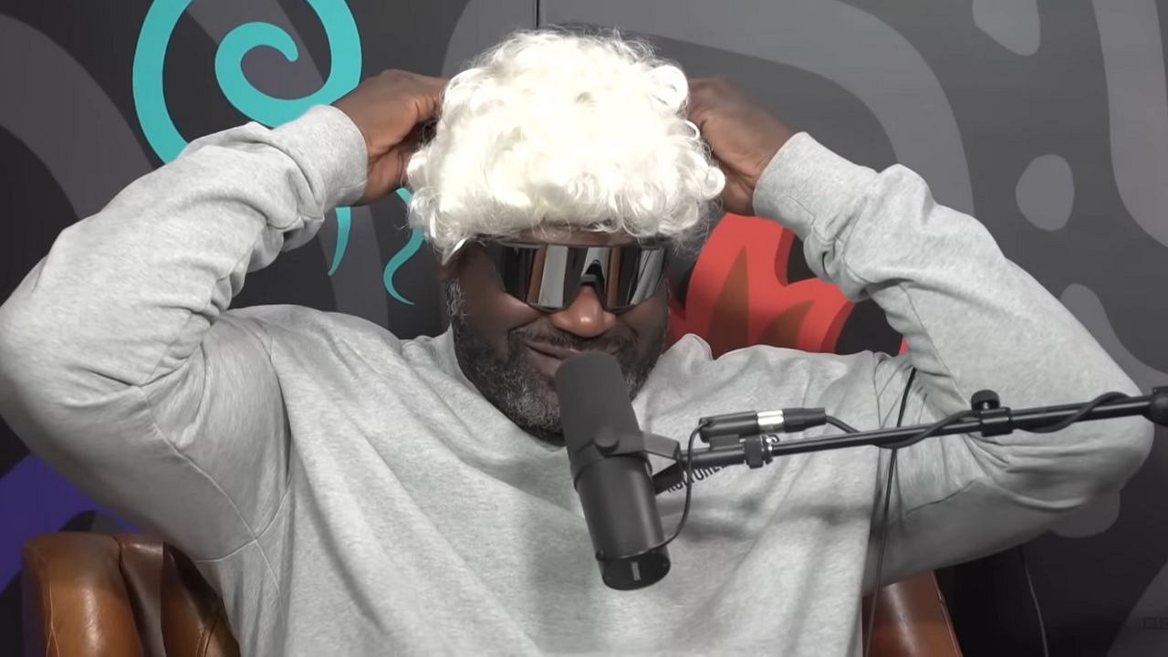 WATCH: Shaquille O’Neal Reluctantly Wears a Blonde Wig After Trying to Weasel Out of Bet With Nischelle Turner