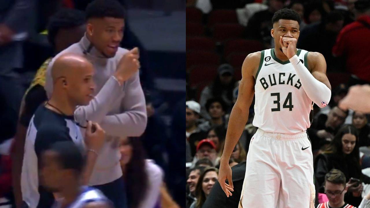 "You're reffing like Marc Davis and S**t": Giannis Antetokounmpo banters with Richard Jefferson while Coaching Team Dwyane Wade