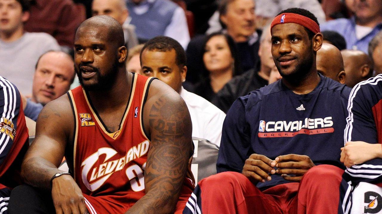 "We drinking some Vino tonight and have Lobos on tap too": LeBron James and Shaquille O'Neal Have a Wholesome Interaction on Inside the NBA After Record-Breaking Game