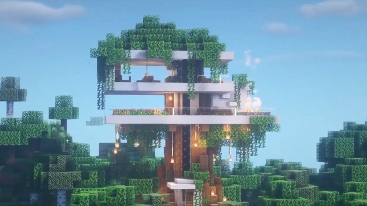 coolest minecraft modern house