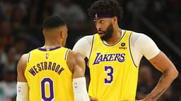 With Russell Westbrook now officially a Clipper, Lakers star Anthony Davis avoided talking about his former teammate's future.