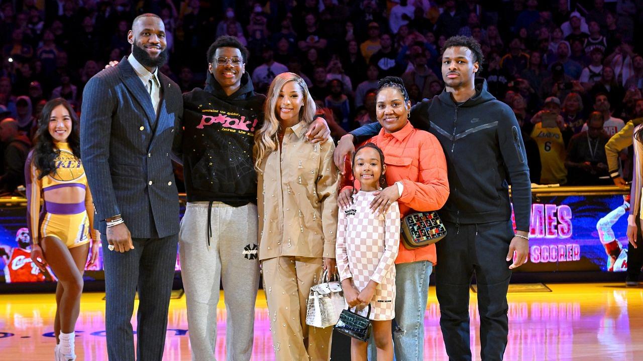 WATCH: Bryce and Bronny James Caught Mocking LeBron James During Event Celebrating the King's Greatness