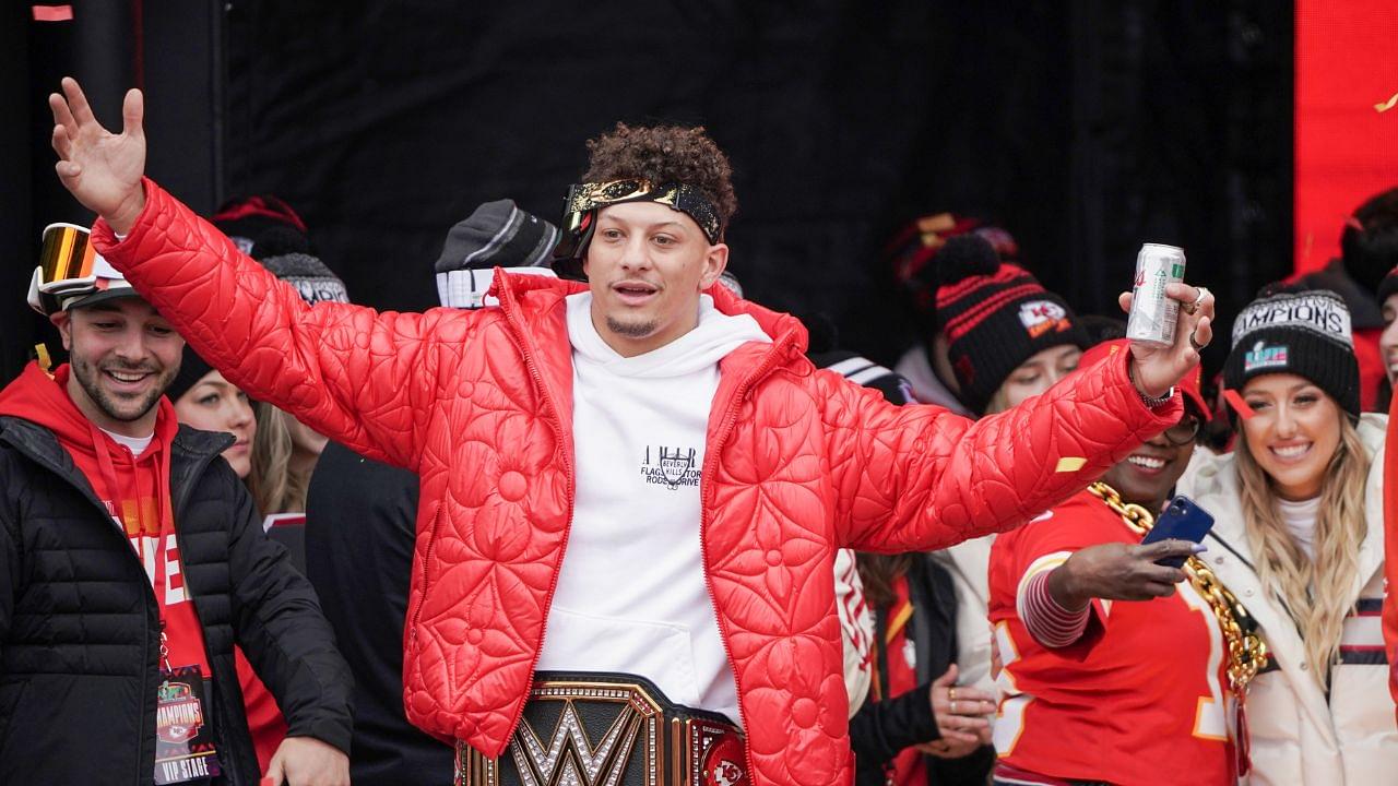 "Patrick Mahomes was so wasted, he gave the Lombardi away": Chiefs QB one-ups Tom Brady in drunken parade antics by handing off the Super Bowl trophy