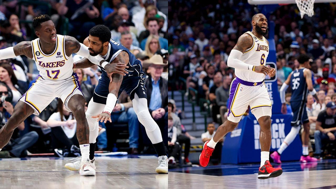 WATCH: LeBron James Makes Epic Chasedown Block on Former Teammate Kyrie Irving as Lakers Take on Mavericks