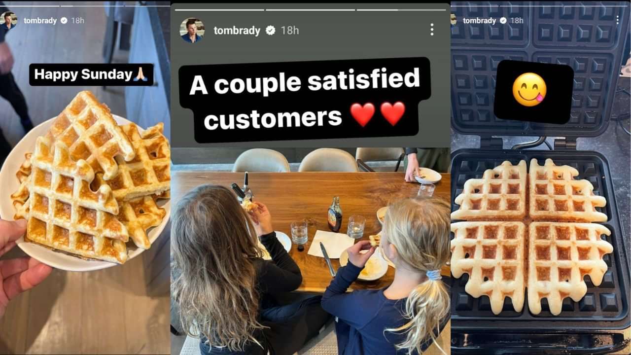 Tom Brady Turns WaffleMaker For Daughter Vivian Post Retirement & Cat