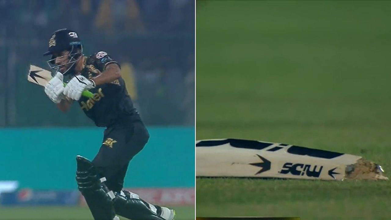 Shaheen Afridi PSL 8: Mohammad Haris bat breaks into two pieces by Shaheen Shah Afridi express pace in PSL 2023