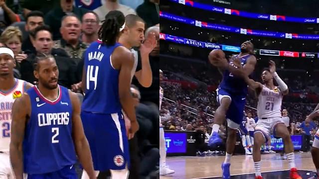 WATCH: Kawhi Leonard Picks Up a Tech, Terance Mann Gets Ejected Over a Missed And-1 Call