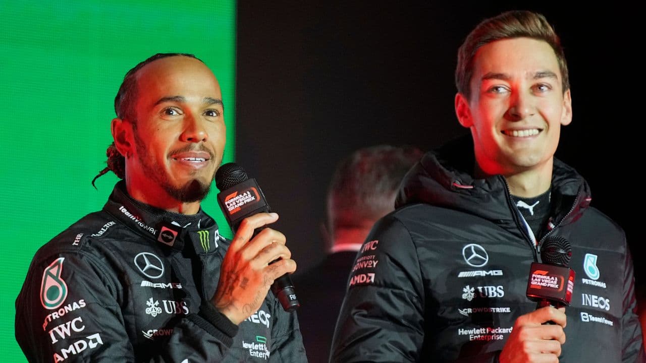 Jolly George Russell “Incredibly Happy” Amid Gloomy Lewis Hamilton Mood at Mercedes F1