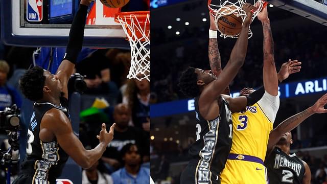 "Anthony Davis Almost Got Hurt Again Tonight": NBA World Reacts to 'Humiliating' Jaren Jackson Jr Dunk on 6ft 10" AD