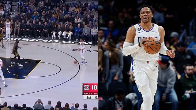 WATCH: Warriors 'Disrespect' Russell Westbrook, Leave Him Alone on 3-Point Line