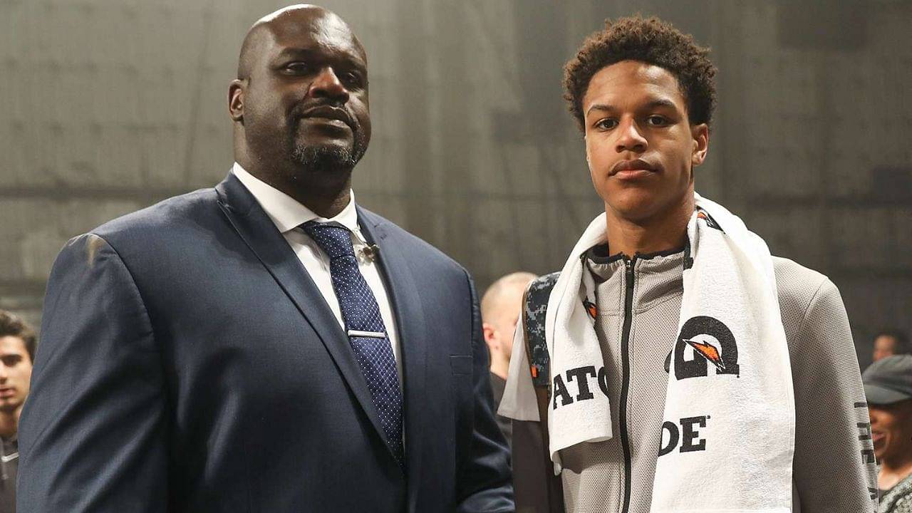 Shaquille O'Neal is used to posterizing his opponents but no one imagined him being posterized by his 16-year-old son Shareef O'Neal.