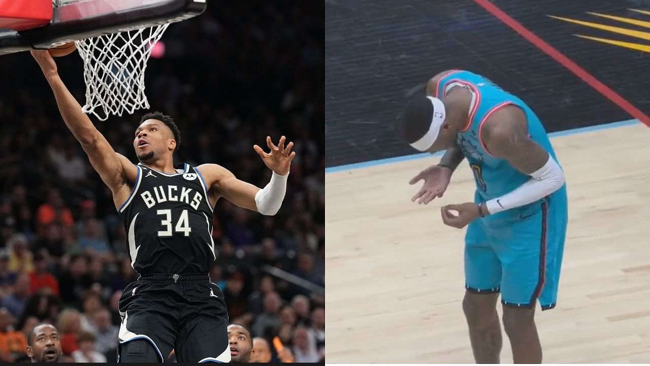 Watch: Giannis Antetokounmpo Knocks Suns Player's Tooth Out With a Shoulder Barge!