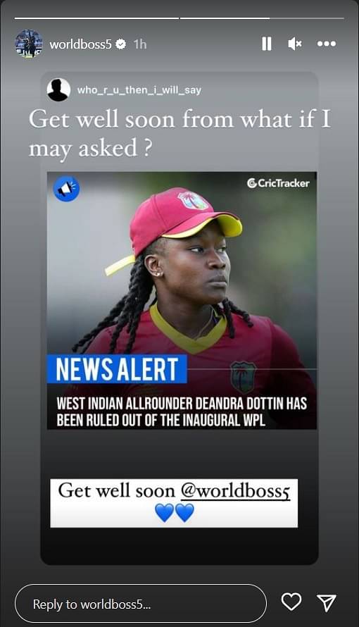 Dottin cricket player: What happened to Deandra Dottin? Is she injured before WPL 2023?