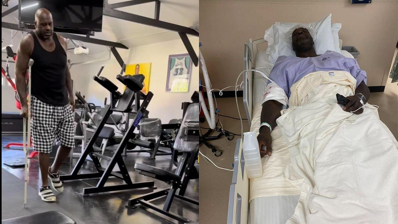 Planning to be an Underwear Model in 2023, Shaquille O’Neal Fires Stern ‘Warning’ to Old Dudes While Walking in Crutches After Hip-Surgery