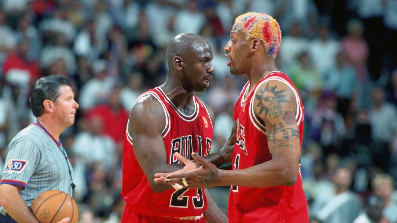 "Michael Jordan Made $50 Million, He Didn't Have To Speak To Dennis Rodman": Tensions Between New Teammates Arose Amid "The Worm" Getting On Board
