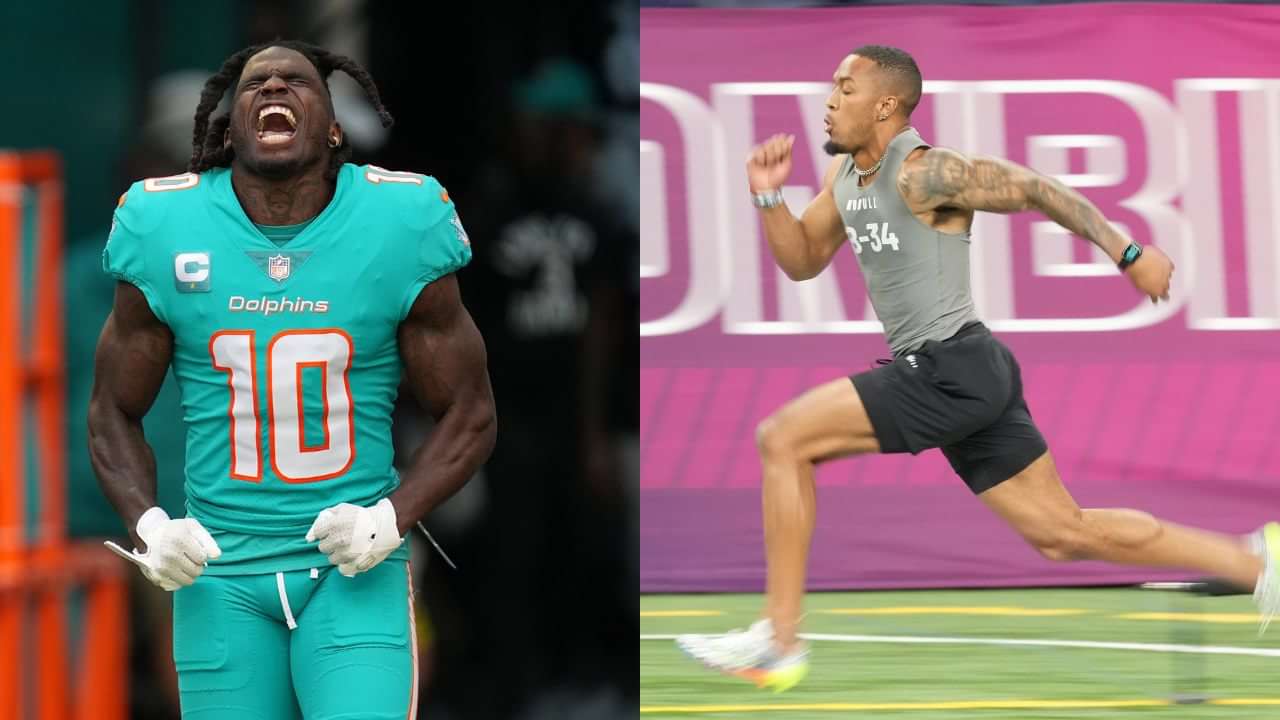 Tyreek Hill 40Yard Time Is D.J Turner Faster Than the Dolphins WR