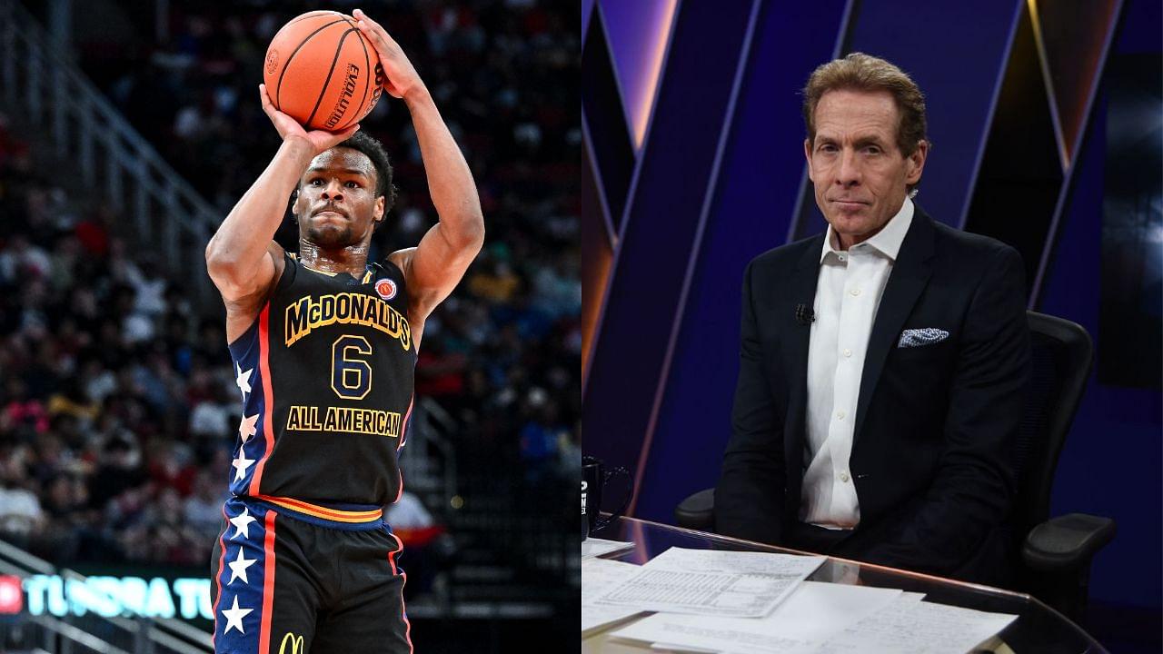 Bronny James Gets Praise From Skip Bayless For McDonald’s All-American Heroics at The Expense of LeBron James: “A Purer & Better Shooter Than His Dad”