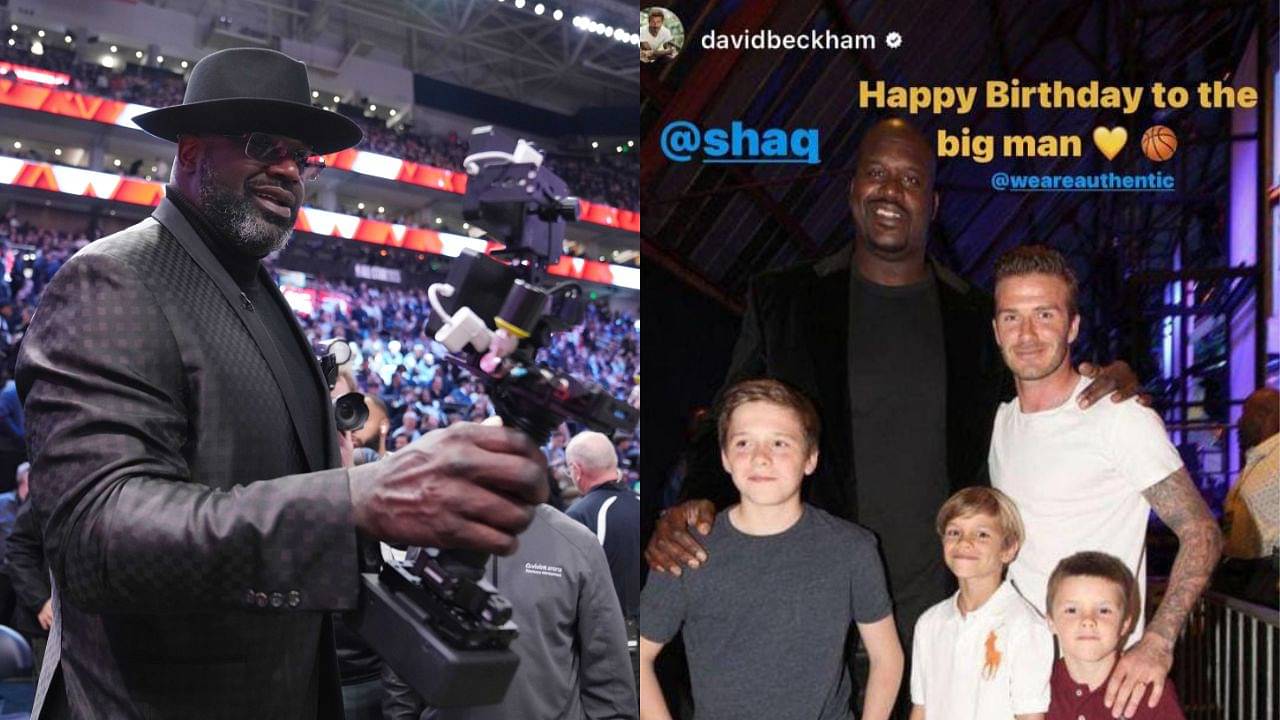 Owing a Favor to Shaquille O'Neal, David Beckham Wished the Lakers Legend on Instagram on His Birthday