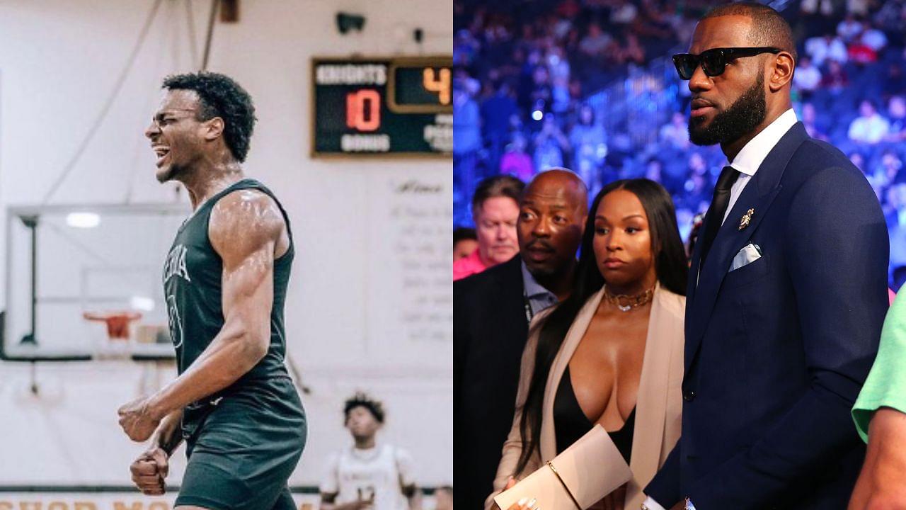 “Bronny James is Built Like Dudes in Creed 3”: LeBron James and Wife Savannah Share Picture of 6ft 3' Star Flexing on IG