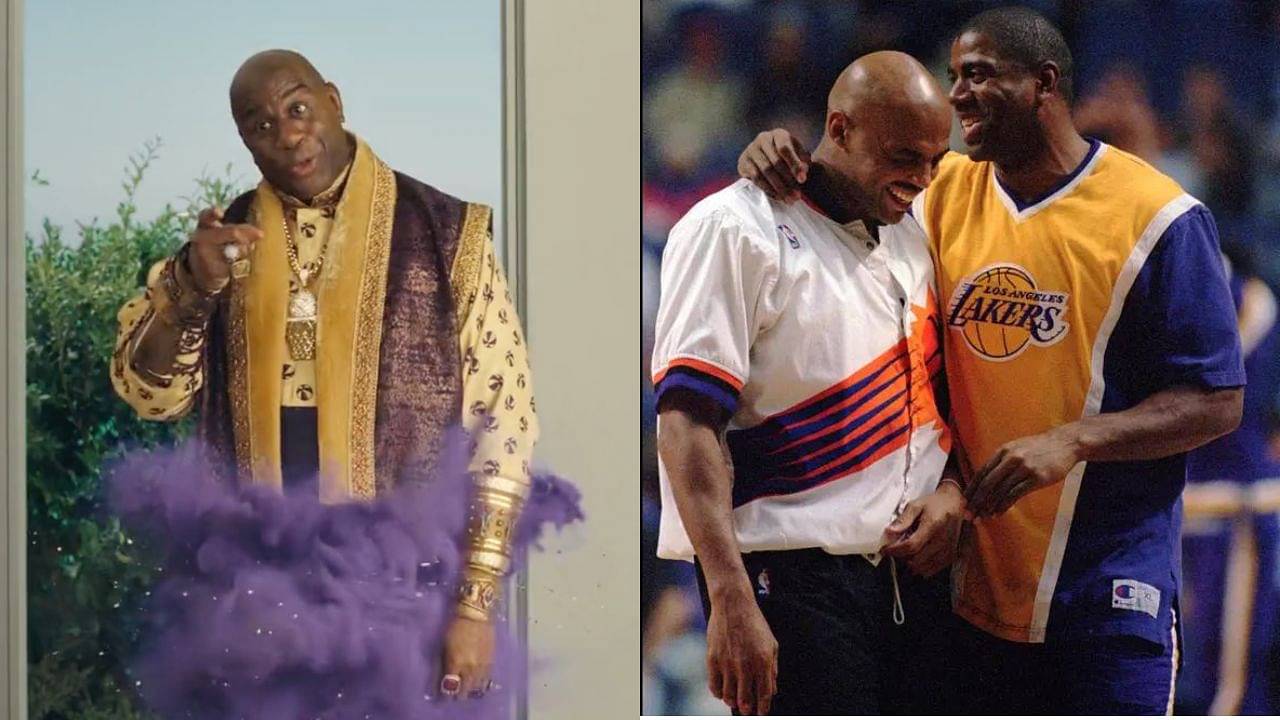 Just 5 Days After His Father’s Passing, Magic Johnson Turns ‘Genie' and Mocks Charles Barkley in this Funny March Madness  Advert