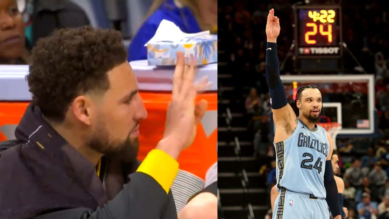 WATCH Dillon Brooks Jaws at Warriors’ Bench, Klay Thompson Reminds Him