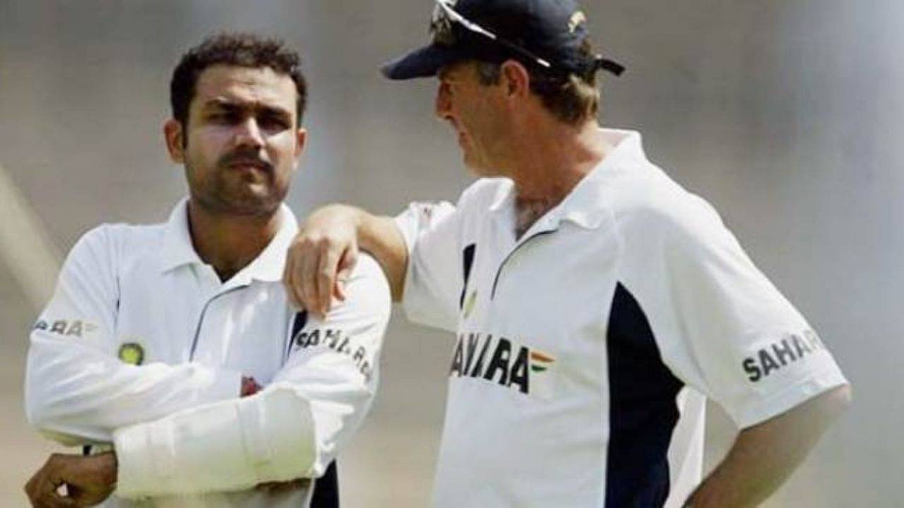 "I'll write to the BCCI president": How Virender Sehwag once hilariously accused coach John Wright for treating him inferior to Sachin Tendulkar