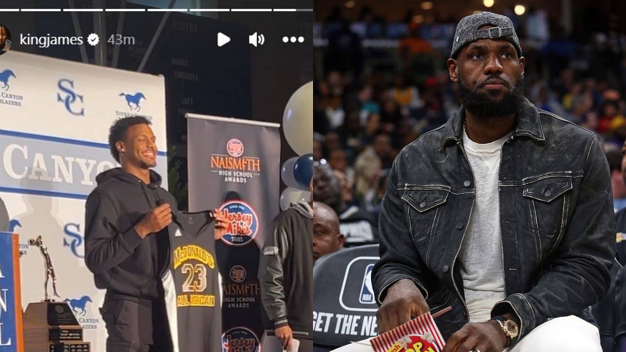 "Bronny James, McDonald's All American": LeBron James Hypes Son Up on Instagram for Repeating His 20-year-old Achievement