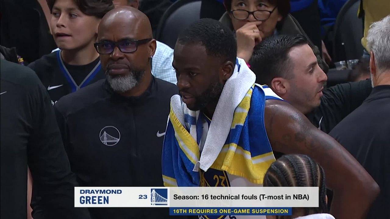 WATCH: Draymond Green Picks Up 16th Technical Foul of the Season, Gets Suspended for Game Against Hawks