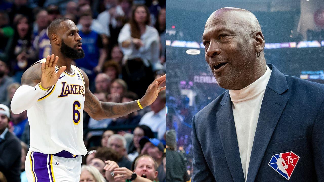 Lakers legend and GOAT contender LeBron James claimed on Twitter that he played Michael Jordan in his dream.