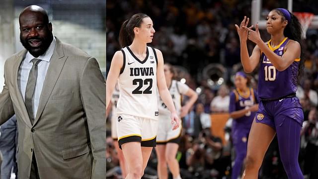 Shaquille O'Neal Supports Angel Reese's "You Can't See Me" Taunt on Caitlin Clark in NCAA Championship Game