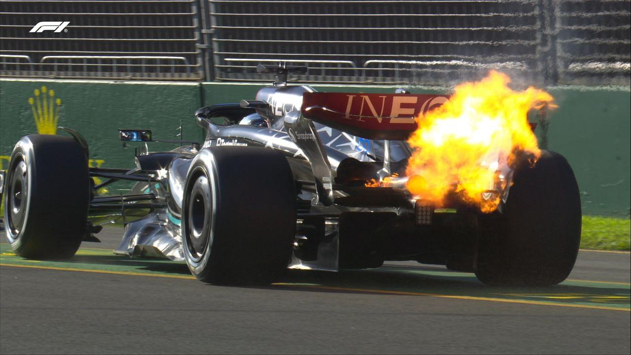 "Burn George Russell" Chants Heard Along With Cheers From Max Verstappen Fans Following Mercedes Driver's Fiery Retirement