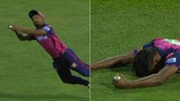 Sandeep Sharma Catch Video: Rajasthan Royals Pacer Grabs One of the Best Catches of IPL 2023 to Dismiss Suryakumar Yadav at Wankhede Stadium