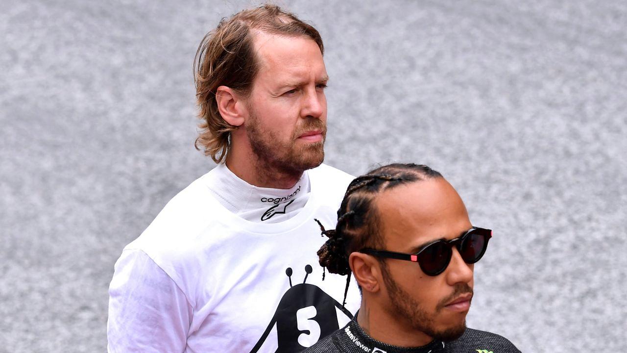 Lewis Hamilton Imitates Sebastian Vettel After Ferrari Pulled Off Blistering Performance in Azerbaijan