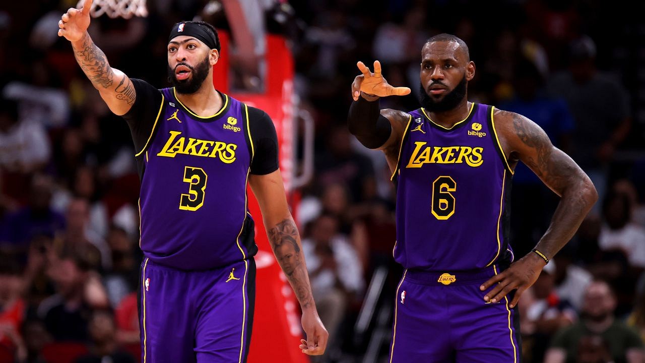 Ad and lebron on sale lakers