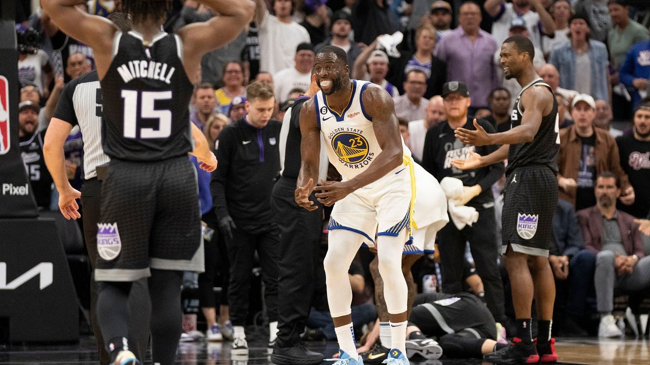 Warriors vs Kings Game 2: Draymond Green ejected for stamp on chest of  Domantas Sabonis in Golden State loss