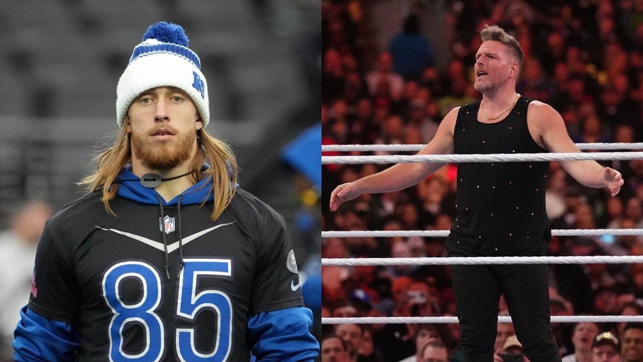 NFL vs WWE: 49ERS’ George Kittle Helps Pat McAfee Beat 2X Champ the Miz At WrestleMania 39