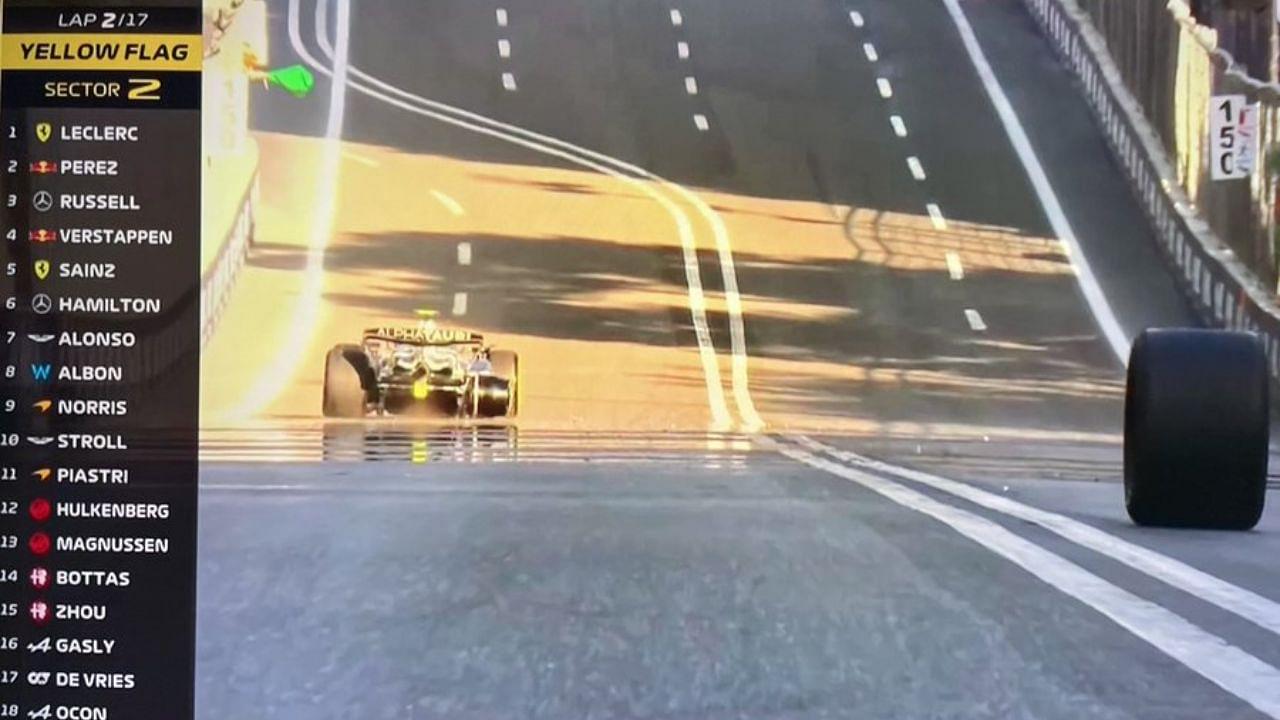 F1 Fans Hysterical as Yuki Tsunoda Goes Three-Wheel Racing at Azerbaijan Grand Prix