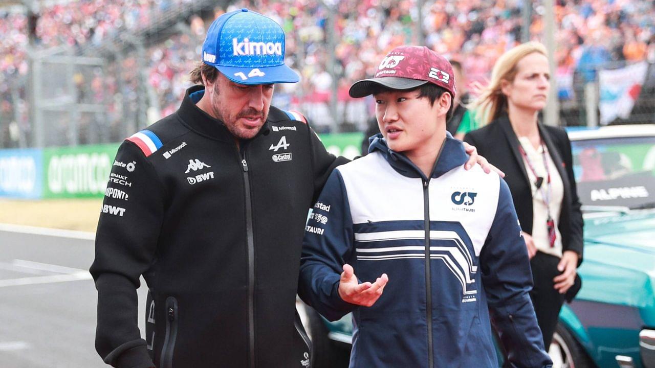 “My Head Exploded”: Yuki Tsunoda Shares His Reaction After Swapping Hamlets With Childhood Hero Fernando Alonso