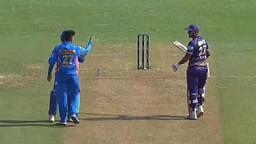 Nitish Rana and Hrithik Shokeen Fight Video: KKR Captain and MI Spinner Involved in Verbal Battle at Wankhede Stadium