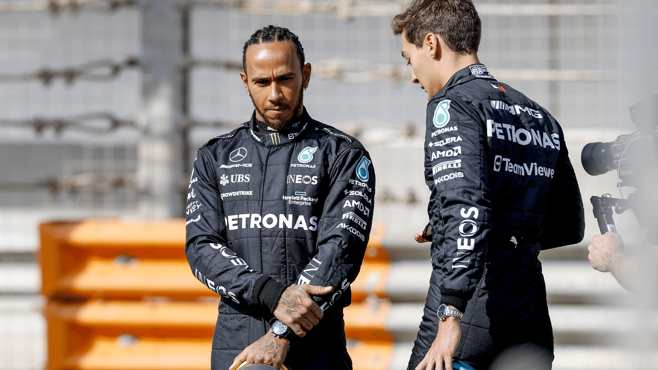 Helpless Lewis Hamilton Losing Himself in Uphill Battle With Younger F1 Teammate George Russell