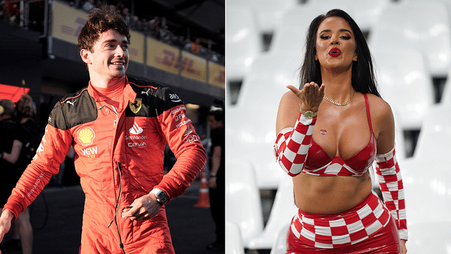 Man of the Hour Charles Leclerc Spotted With Ferrari’s “Hottest Fan” Ivana Knoll Moments Before Azerbaijan GP Feat