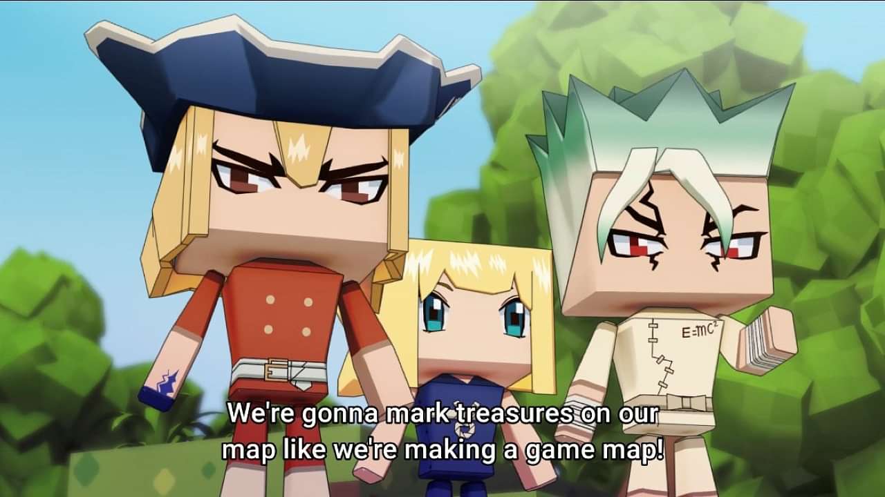 Minecraft reference in Dr.Stone Season Three: Twitter Goes Rampant