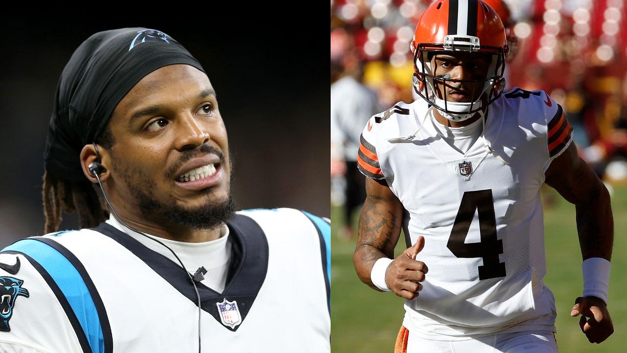 NFL World Blasts Cam Netwon for His “Admiration” Comments About Controversial QB Deshaun Watson