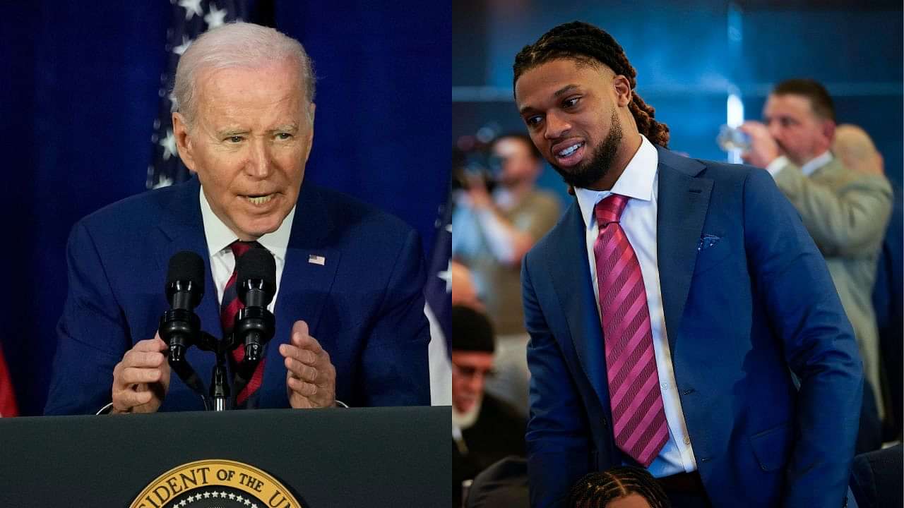 Biden Meets NFL Player Damar Hamlin, Praises His Resilience