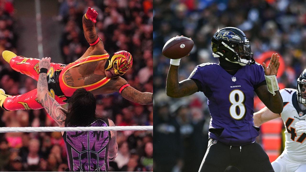 "The OGs": Lamar Jackson is hyped about Snoop Dogg and Rey Mysterio's tribute at Wrestlemania